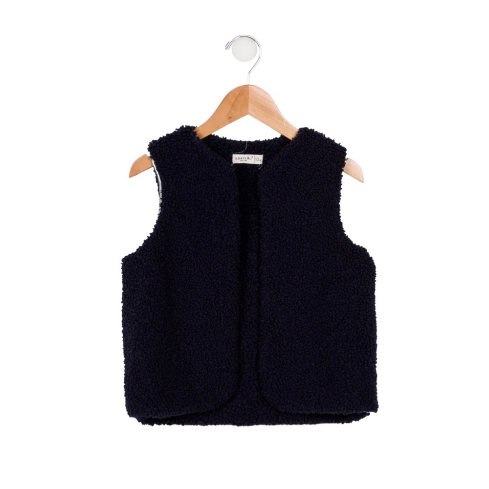Toddler Metallic-Accented Fleece Vest